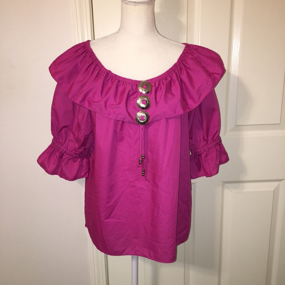 Vintage Malco Modes Ruffle Top